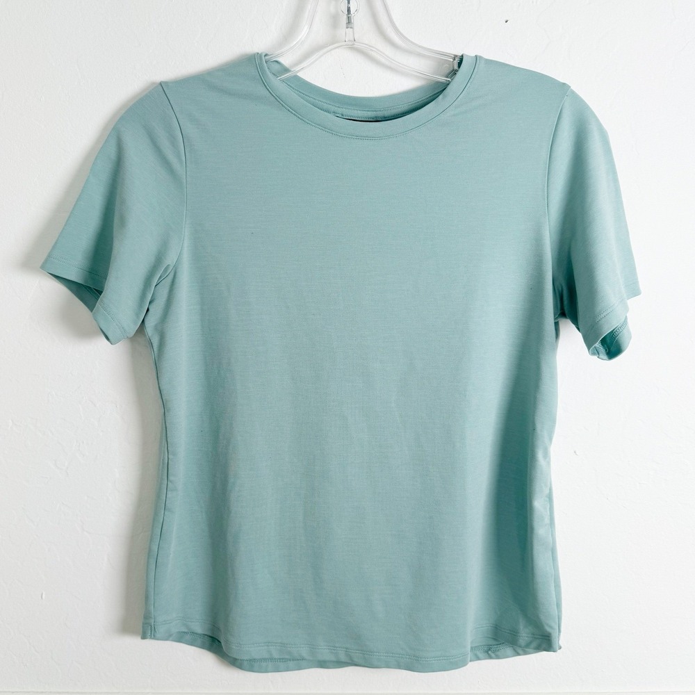 REI Co-op T-Shirt Kids Large 14-16 Seafoam Green Short Sleeve Performance Tee